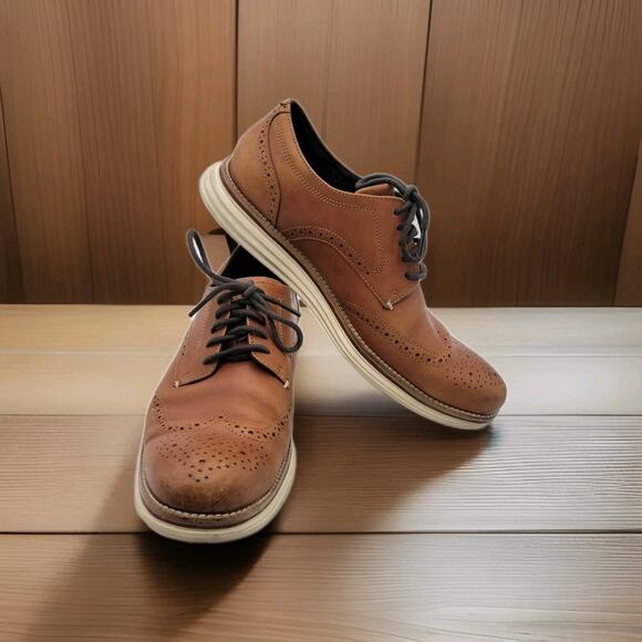 COLE HAAN OG Energy Meridian SW Derby Men's Size US 11.5 M British Tan - Picture 4 of 9